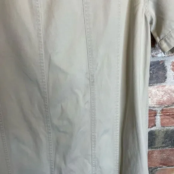 Size 18 Venezia Jeans Clothing Co. Khaki Button Down Dress - Picture 4 of 5